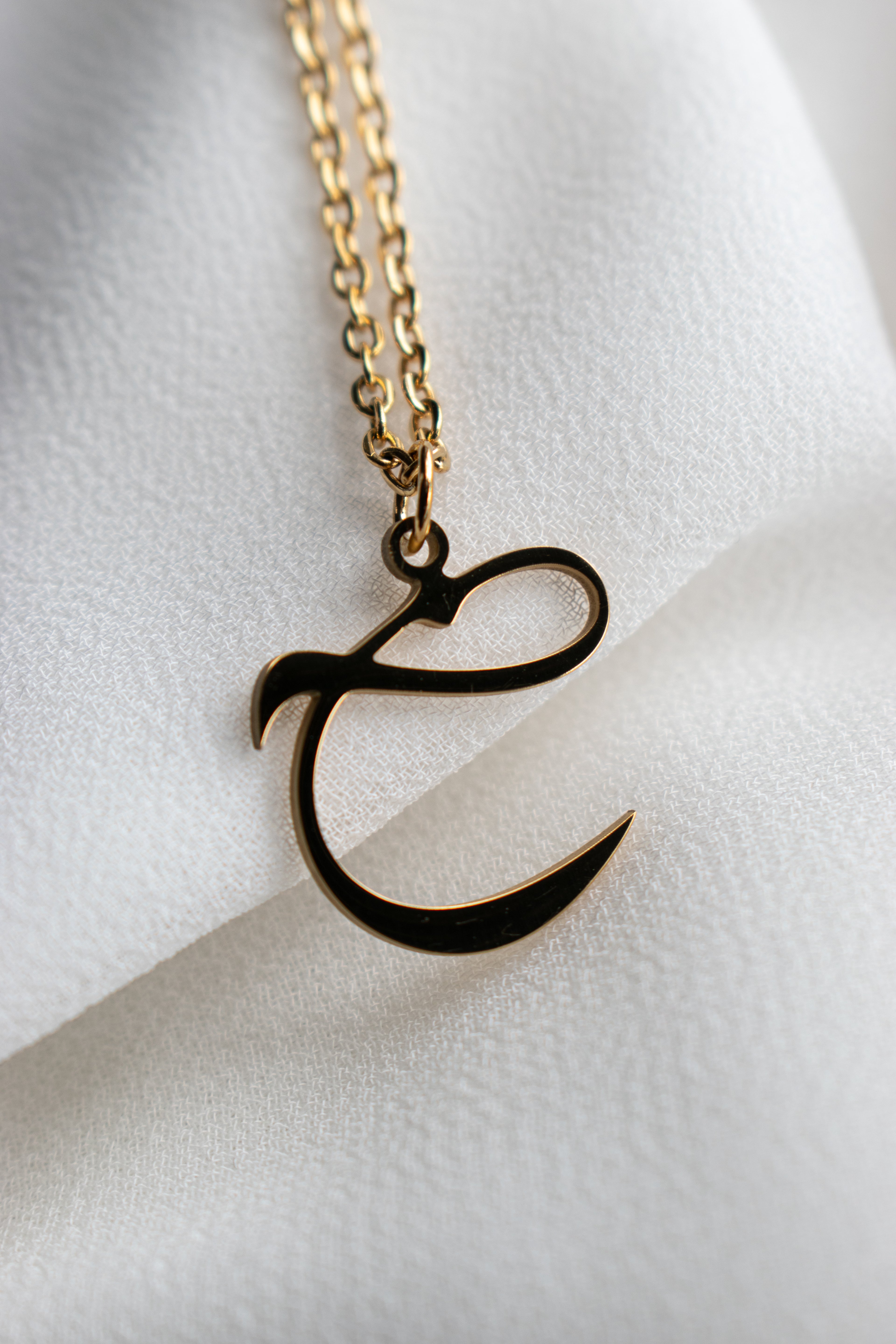 Arabic Calligraphy Letter Initial Pendant