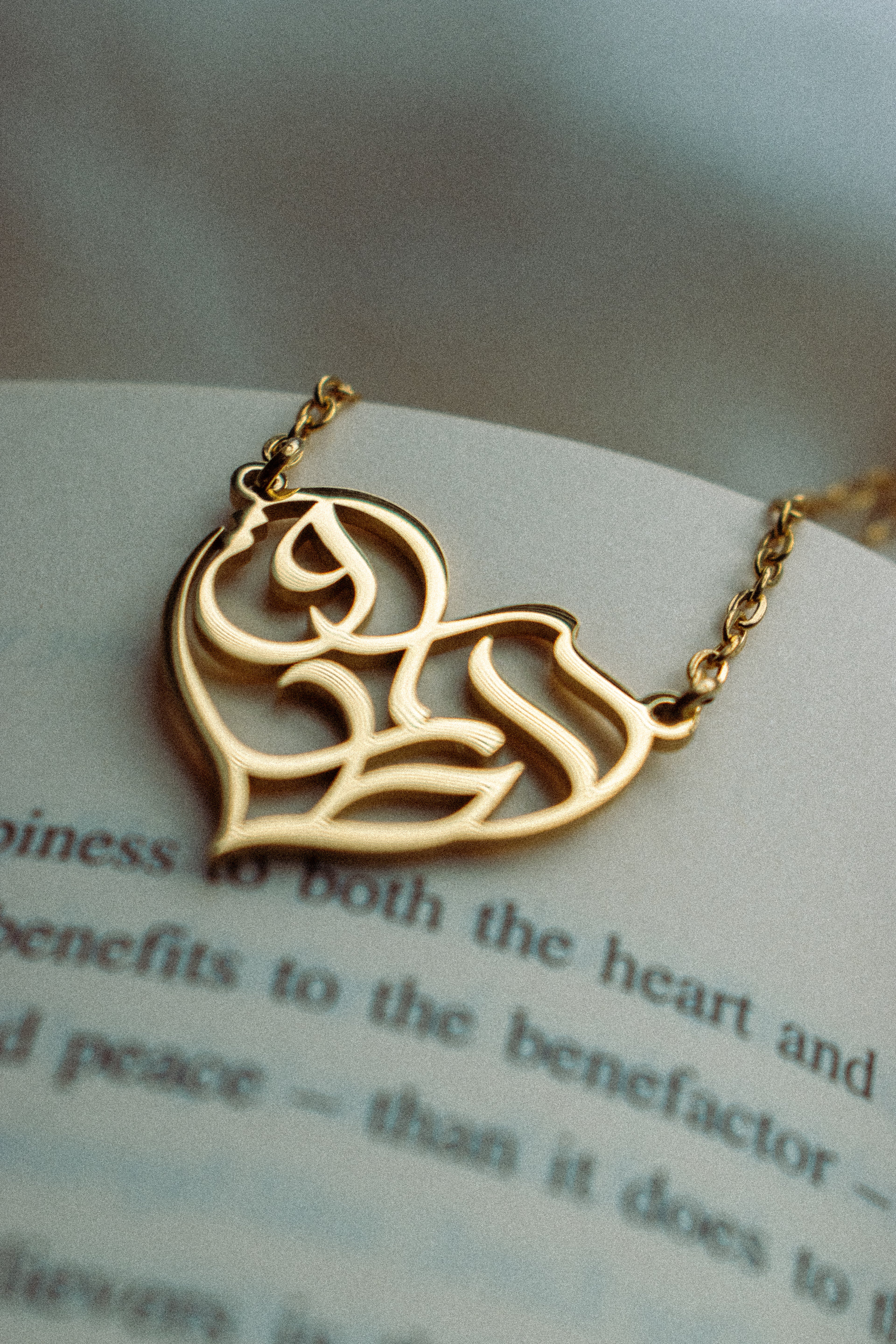 Two-Name Custom Personalised Pendant Arabic Calligraphy