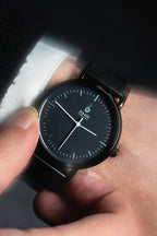 Black Mesh Band Women's Wrist Watch | Minimalist Design by Haadi Collection